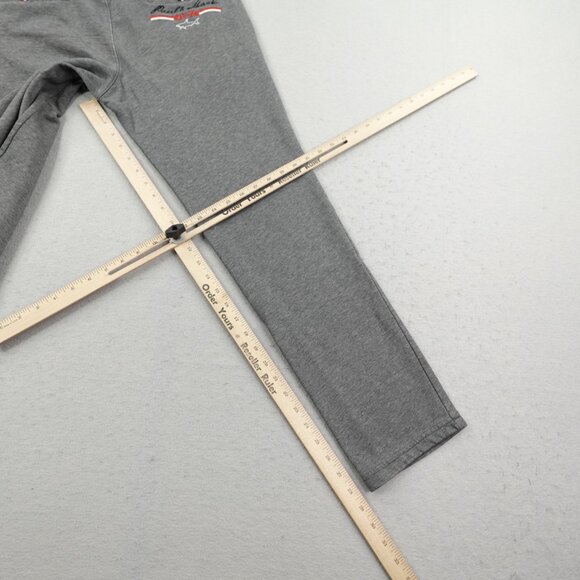 Paul Shark Yachting Pants Mens Medium Gray Sweats Sweatpants Lounge French Terry - Picture 10 of 14